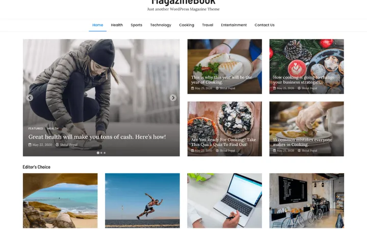 MagazineBook — theme screenshot