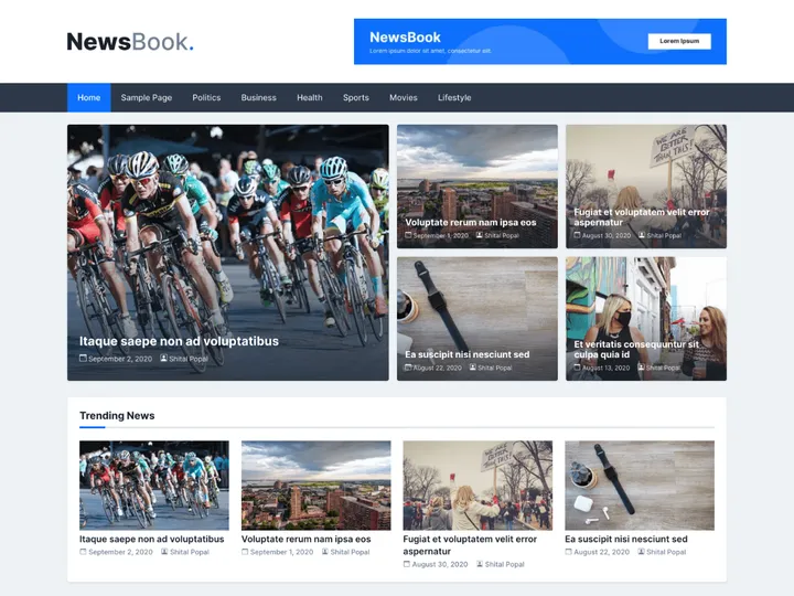 NewsBook — theme screenshot