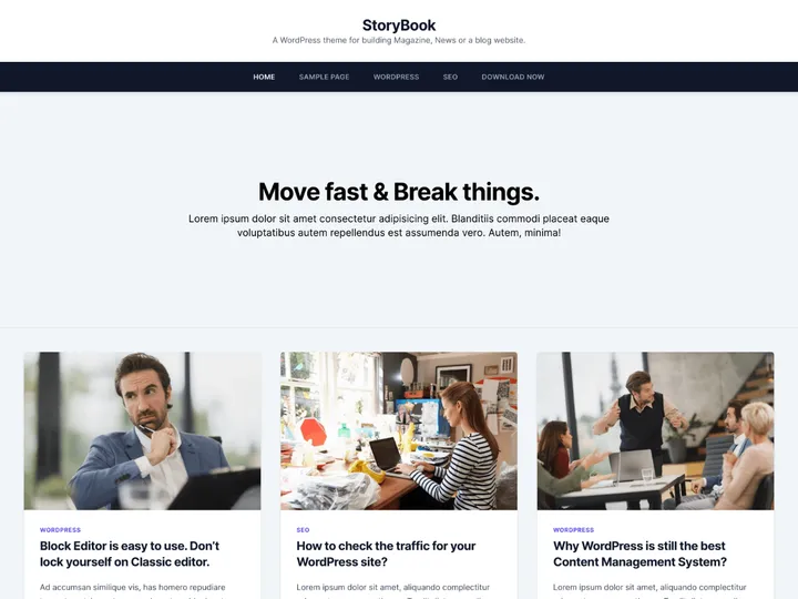 StoryBook — theme screenshot